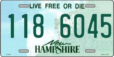 NH license plate 1186045