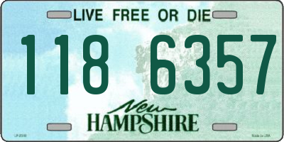 NH license plate 1186357