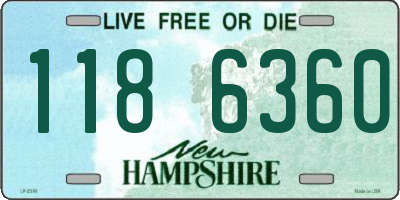 NH license plate 1186360