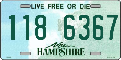 NH license plate 1186367