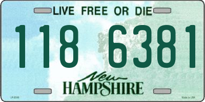 NH license plate 1186381