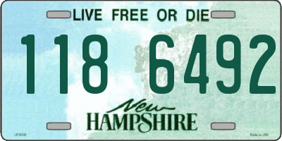 NH license plate 1186492