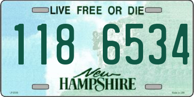 NH license plate 1186534