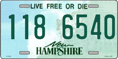 NH license plate 1186540