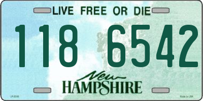 NH license plate 1186542