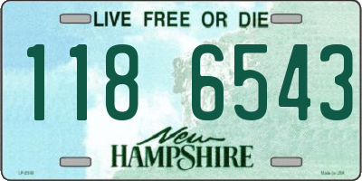 NH license plate 1186543