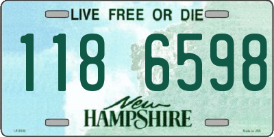 NH license plate 1186598