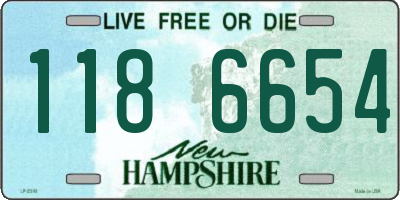 NH license plate 1186654