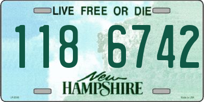 NH license plate 1186742