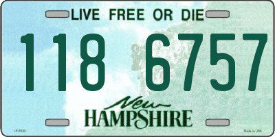 NH license plate 1186757