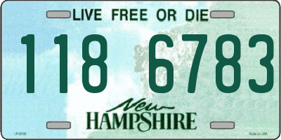 NH license plate 1186783