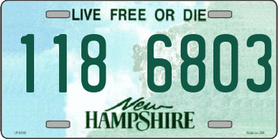 NH license plate 1186803