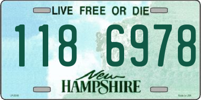 NH license plate 1186978