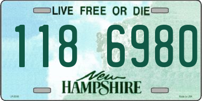 NH license plate 1186980