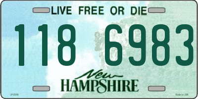 NH license plate 1186983
