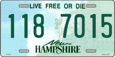 NH license plate 1187015