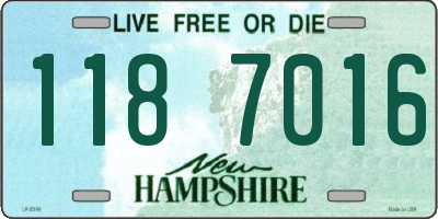 NH license plate 1187016