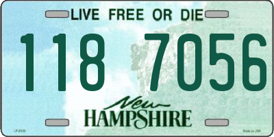 NH license plate 1187056