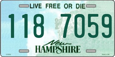 NH license plate 1187059