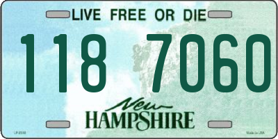 NH license plate 1187060