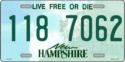 NH license plate 1187062