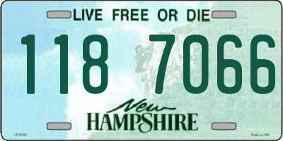 NH license plate 1187066