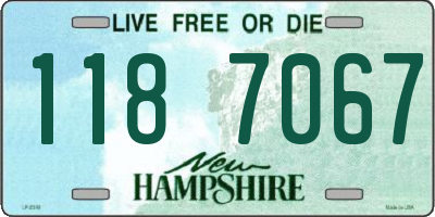 NH license plate 1187067