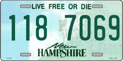 NH license plate 1187069