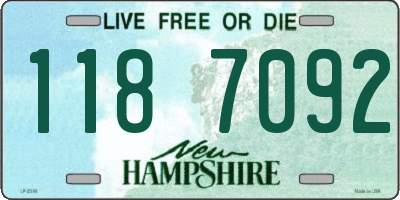 NH license plate 1187092