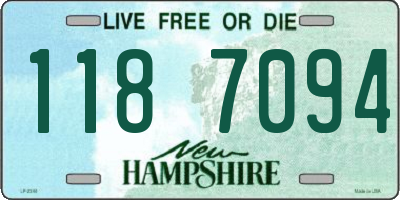 NH license plate 1187094