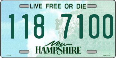NH license plate 1187100
