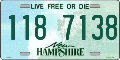 NH license plate 1187138
