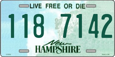 NH license plate 1187142