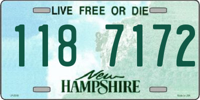 NH license plate 1187172