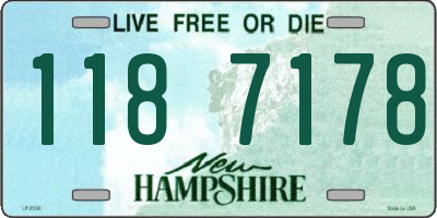 NH license plate 1187178