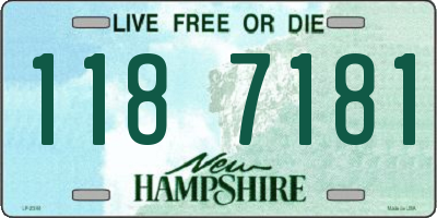 NH license plate 1187181