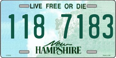 NH license plate 1187183