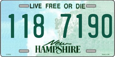 NH license plate 1187190