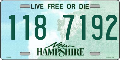 NH license plate 1187192