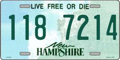 NH license plate 1187214