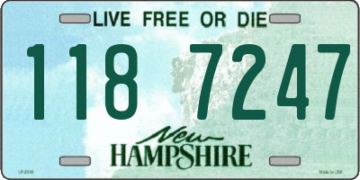 NH license plate 1187247