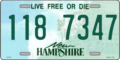 NH license plate 1187347