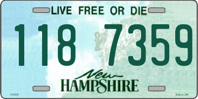 NH license plate 1187359