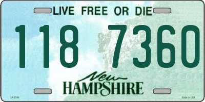 NH license plate 1187360