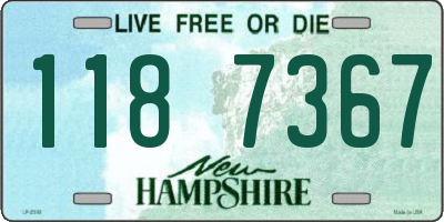 NH license plate 1187367