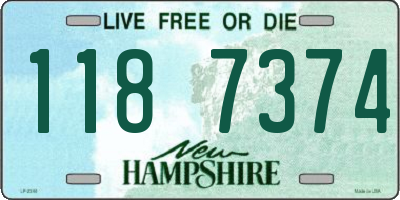 NH license plate 1187374