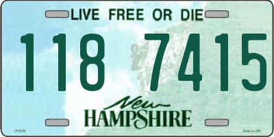 NH license plate 1187415