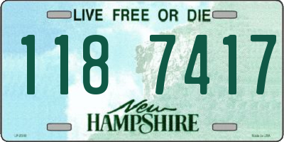 NH license plate 1187417