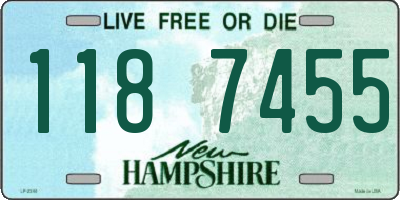 NH license plate 1187455