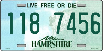 NH license plate 1187456
